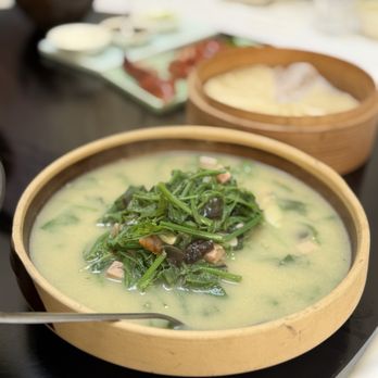 Linglong Soup Dumplings - Braised chayote leaves - Dim Sum Near Me - Fountain Valley, California