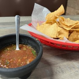 Salsa and chips Salsa and chips