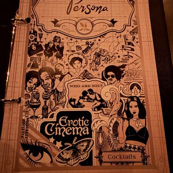 Persona - Menu face page - Cocktail Bars Near Me - San Francisco, California Persona - Menu face page - Cocktail Bars Near Me - San Francisco, California