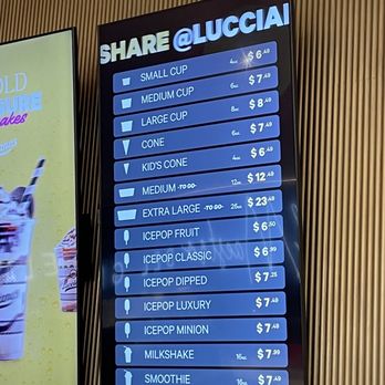 Lucciano's - Menu - Gelato Near Me - Orlando, Florida
