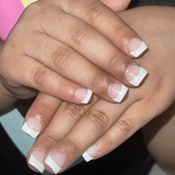 Elizabeth Nails - French tips on a toddler! (First timer) - Nail Salons Near Me - Lodi, California Elizabeth Nails - French tips on a toddler! (First timer) - Nail Salons Near Me - Lodi, California