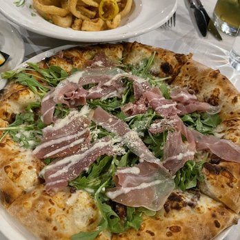 Mare Rooftop - Fig arugula & prosciutto pizza - Seafood Near Me - Providence, Rhode Island Mare Rooftop - Fig arugula & prosciutto pizza - Seafood Near Me - Providence, Rhode Island