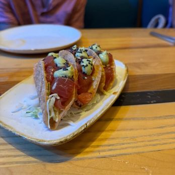 Monkeypod Kitchen - Ahi tacos - New American Near Me - Lahaina, Hawaii Monkeypod Kitchen - Ahi tacos - New American Near Me - Lahaina, Hawaii