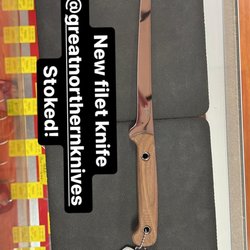 Northern Knives - Fisher filet knife, walnut handle.