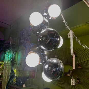 SB Urban Flea Market - Mid-Century Illuminated Globes. These want to come home with me, but alas... - Antiques Near Me - Santa Barbara, California
