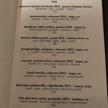 Guesthouse - Lush wine menu at Guesthouse in Kentfield. - Cocktail Bars Near Me - Kentfield, California