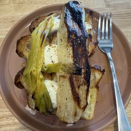 Leek confit on focaccia with whipped Boursin was unreal! Leek confit on focaccia with whipped Boursin was unreal!