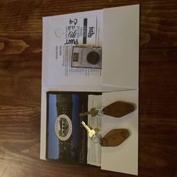 Oconee State Park - Welcome packet in our cabin.