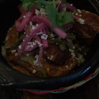 The Royal - Pork belly on a bed of corn. Spicy but very yummy. - Coffee & Tea Near Me - Washington, DC, District of Columbia