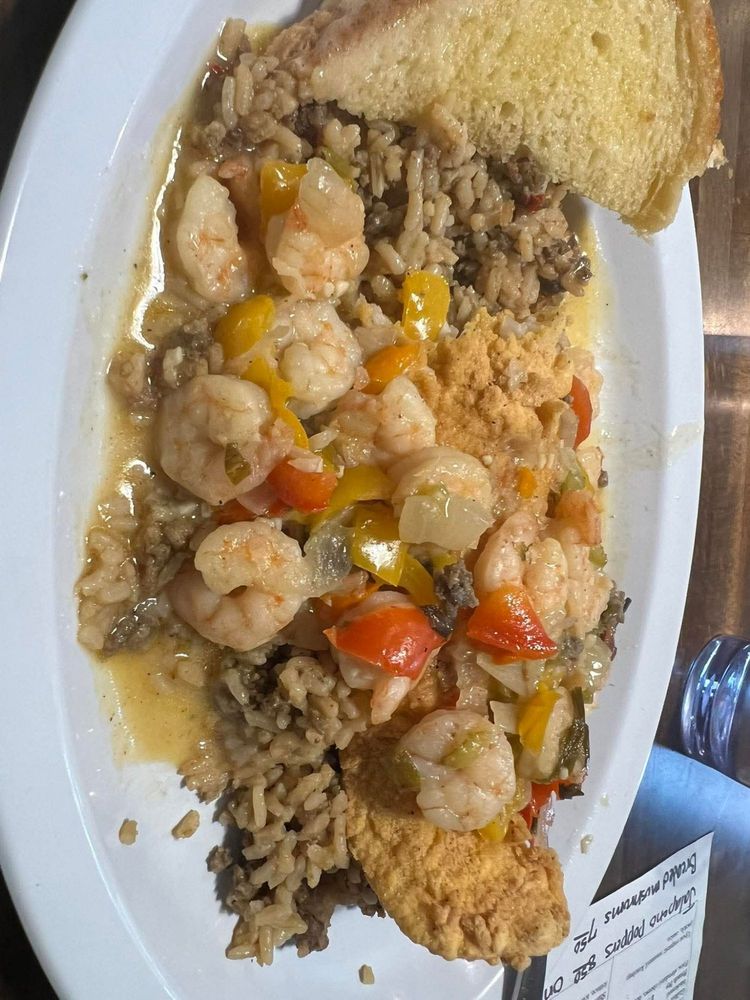 Food from Pop's Big Easy