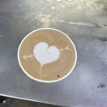 Yia Caffe - Oaxacan mocha.  Nice touch for V-Day. - Coffee & Tea Near Me - Los Angeles, California