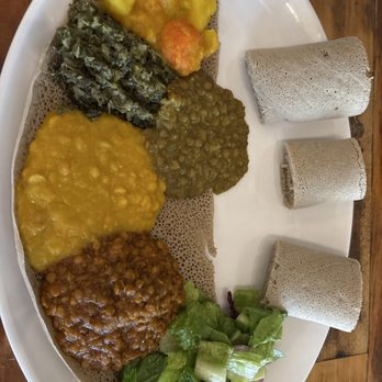 Lalibela Ethiopian Cuisine - Veggie combo - Ethiopian Near Me - Redding, California