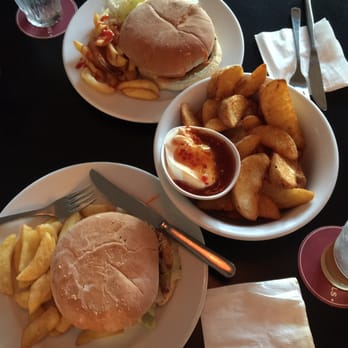 Central Hotel - Vege burger, Angus Beef burger and wedges. - Bars Near Me - Surry Hills, NSW Central Hotel - Vege burger, Angus Beef burger and wedges. - Bars Near Me - Surry Hills, NSW