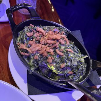 STK - creamed spinach with French onions on top - Steakhouses Near Me - Baltimore, Maryland STK - creamed spinach with French onions on top - Steakhouses Near Me - Baltimore, Maryland