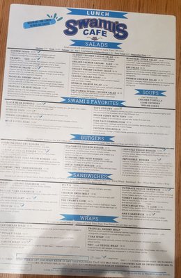 Menu photo 6 Swamis Cafe Escondido, CA