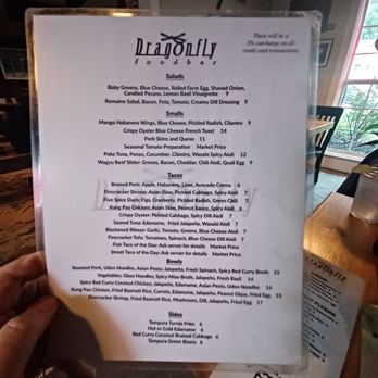 Dragonfly Foodbar - menu - Cocktail Bars Near Me - Fairhope, Alabama Dragonfly Foodbar - menu - Cocktail Bars Near Me - Fairhope, Alabama