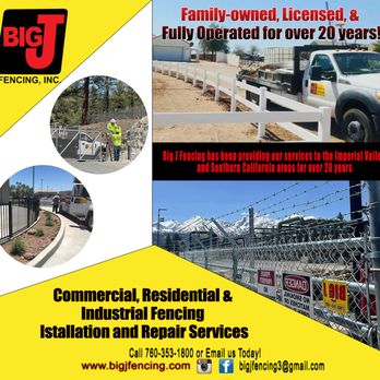 Big J Fencing - Fences & Gates Near Me - El Centro, California Big J Fencing - Fences & Gates Near Me - El Centro, California