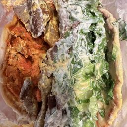 Chicken & lamb wrap