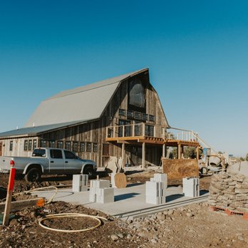 Firelight Farm - September 2018 Construction, porch and fire pit - Farms Near Me - Bozeman, Montana Firelight Farm - September 2018 Construction, porch and fire pit - Farms Near Me - Bozeman, Montana