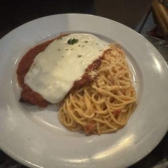 La Rustica - Chicken parm upgraded pink sauce on pasta - Italian Near Me - Oak Point, Texas