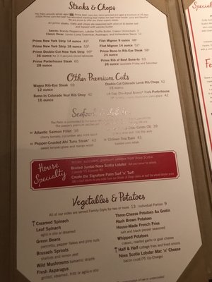 Menu photo 7 The Palm Washington, DC, DC Menu photo 7 The Palm Washington, DC, DC
