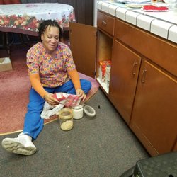 Carols Healthcare Solutions - Cleaning out our client cabinets. Replace the old with new. We love helping our clients.