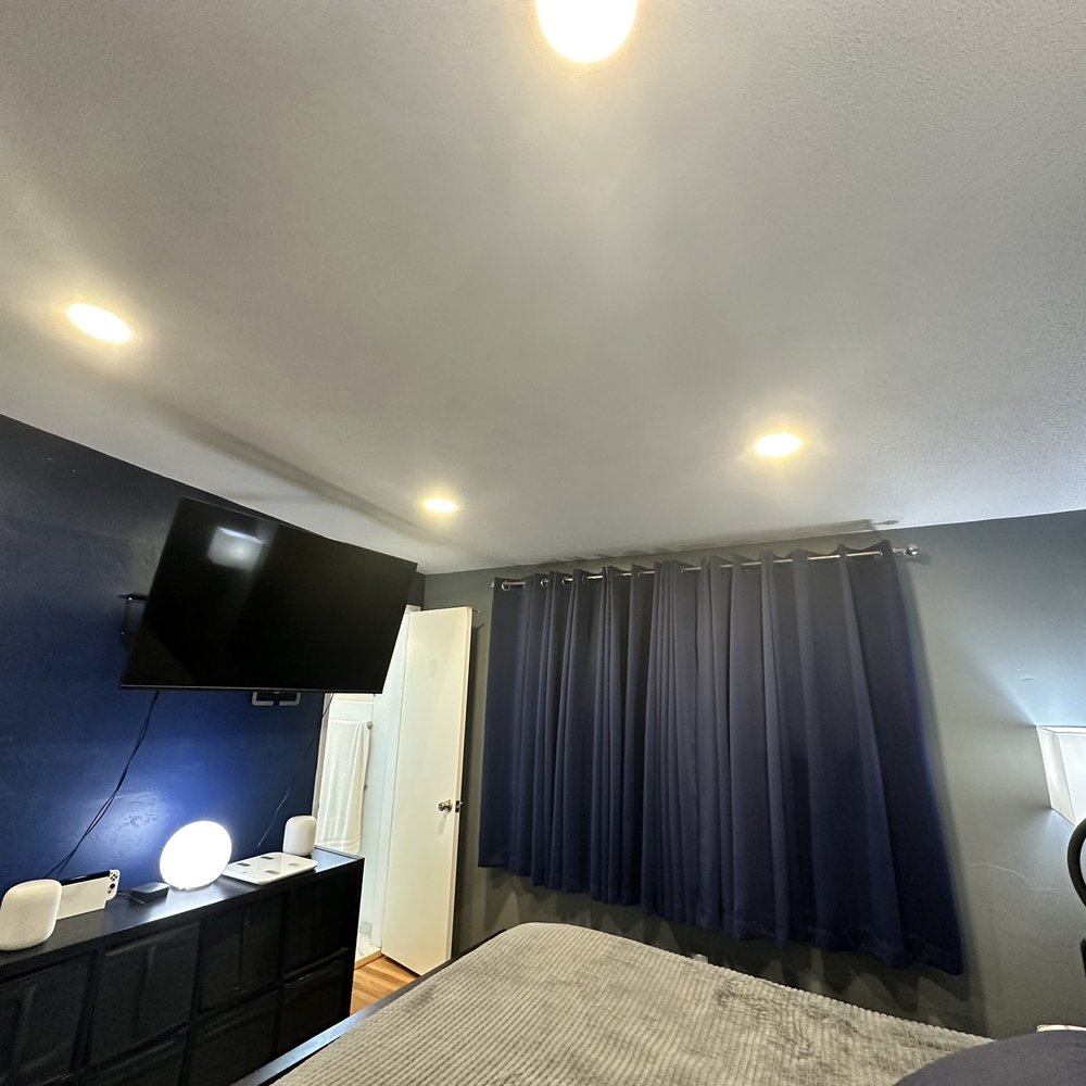 Sanchez Electric - 4x recessed lights in Master Bedroom - Electricians Near Me Sanchez Electric - 4x recessed lights in Master Bedroom - Electricians Near Me