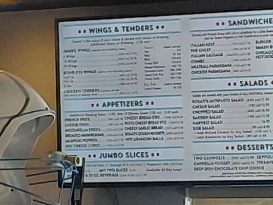 Menu photo 4 Rosati's Pizza Pub and Sports Bar San Diego, CA