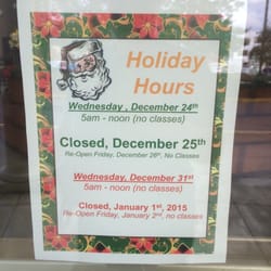 Wellness Center of East Jefferson General Hospital - Holiday hours