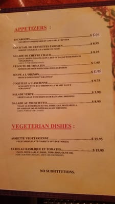 Menu photo 8 Mon Reve Ridgecrest, CA