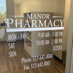 Manor Pharmacy - Updated store hours