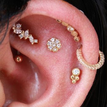 HTC Studios - Tempe - Curation time! Flat, Rook, and Helix piercings wearing jewelry from BVLA and Buddha Jewelry in yellow gold - Piercing Near Me - Tempe, Arizona HTC Studios - Tempe - Curation time! Flat, Rook, and Helix piercings wearing jewelry from BVLA and Buddha Jewelry in yellow gold - Piercing Near Me - Tempe, Arizona
