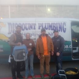 Rescue team Discount plumbing  Happy pet owners and Kyle no last name