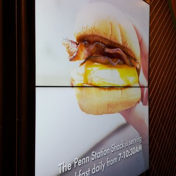 Shake Shack - Penn Station - Breakfast sign - Burgers Near Me - New York, New York Shake Shack - Penn Station - Breakfast sign - Burgers Near Me - New York, New York