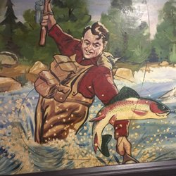 Tomahawk Tavern - Painting on the wall.