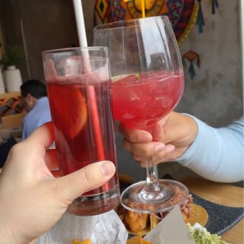 Quiubo - Dry January drink menu. Lluvia morada and Nopalita. - Mexican Near Me - Naperville, Illinois