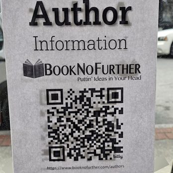 Book No Further - A QR code for Auther Information. - Bookstores Near Me - Roanoke, Virginia Book No Further - A QR code for Auther Information. - Bookstores Near Me - Roanoke, Virginia