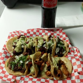 Chio's Tacos - a plate of tacos and a coke - Mexican Near Me - San Bernardino, California