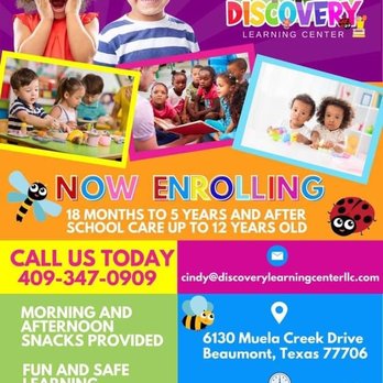 Discovery Learning Center - Flyer - Preschools Near Me - Beaumont, Texas