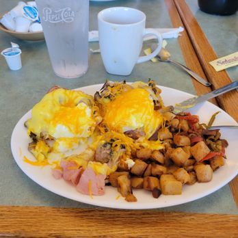 Woodhaven Pancake House - Michaels eggs...wonderful! - Breakfast & Brunch Near Me - Myrtle Beach, South Carolina