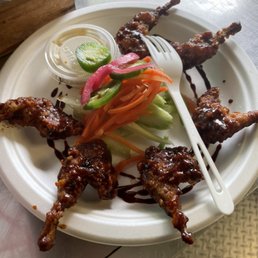 Fried Quail Leg Plate Fried Quail Leg Plate