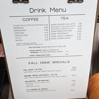 Moulin - Drink menu as of 11.30.25 - Bakeries Near Me - Napa, California Moulin - Drink menu as of 11.30.25 - Bakeries Near Me - Napa, California