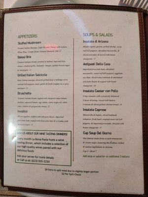 Menu photo 7 La Bona Pasta Litchfield Park, AZ