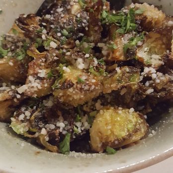 The Peached Tortilla - Charred Brussels! - Asian Fusion Near Me - Austin, Texas