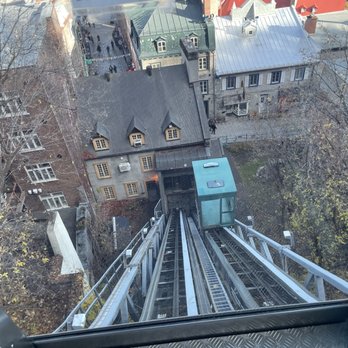 Quartier Petit Champlain - Daytime view from funicular - Shopping Centers Near Me - Quebec City, Quebec