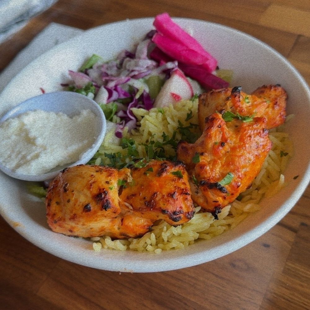 Mediterranean Kebob Station - I totally recommend this dish! Just remember if you need to rush! Don't! It's made fresh! - Mediterranean Near Me - Walnut, California