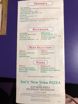 Menu photo 4 Joe's New York Pizza Clemson, SC