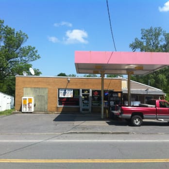 Quik Shoppe - red truck parked in front of the store - Grocery Near Me - Interlaken, New York Quik Shoppe - red truck parked in front of the store - Grocery Near Me - Interlaken, New York