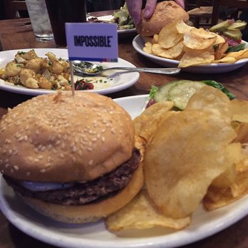 Public House - Impossible Burger with Chips - Sports Bars Near Me - San Francisco, California Public House - Impossible Burger with Chips - Sports Bars Near Me - San Francisco, California