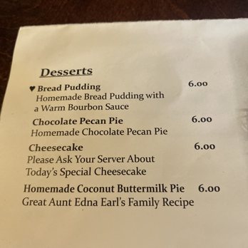 Magnolia Grill - Dessert menu - Southern Near Me - Natchez, Mississippi Magnolia Grill - Dessert menu - Southern Near Me - Natchez, Mississippi